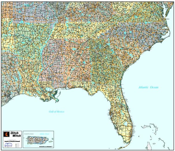 Southeast Us Map With Cities