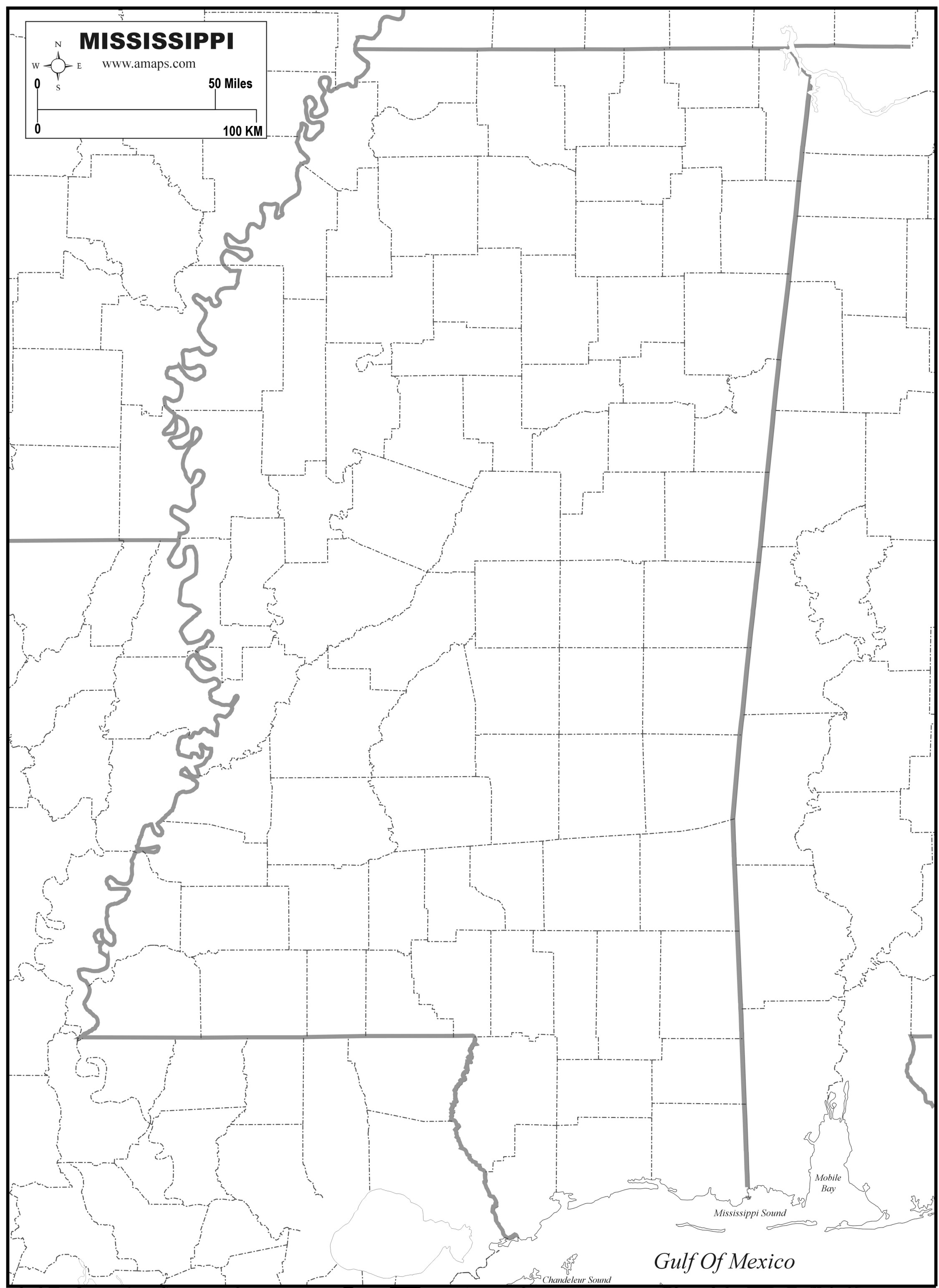 FREE MAP OF Mississippi