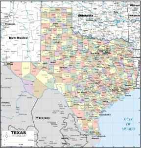 Download Texas Map To Print
