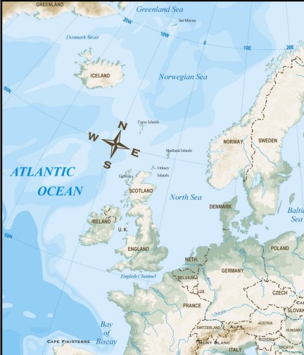 Europe Topo Color Map Download To Your Computer