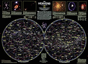 Map-Star Chart by National Geographic Map