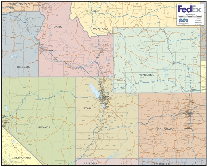 Fedex map northern plains