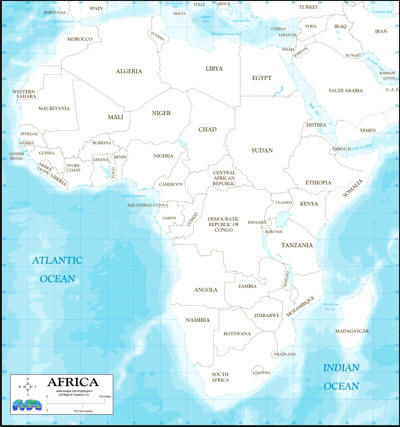 African Countries outlines