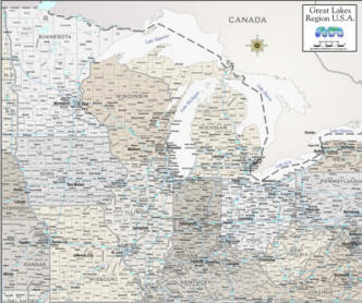 Downloadable Great Lakes Region Maps