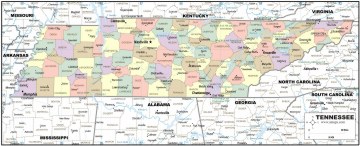 Download TENNESSEE MAP to print