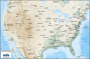 click for details topographic map of USA